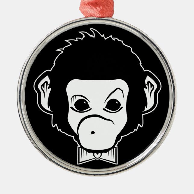 mister monkey metal ornament (Front)