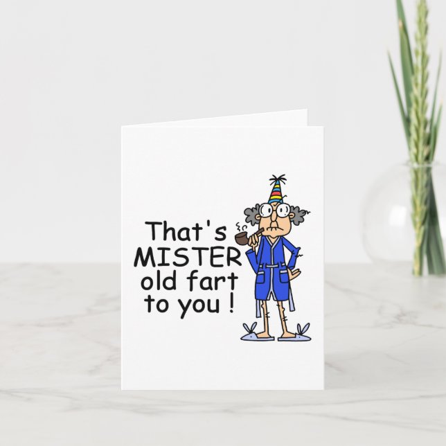Mister Old Fart Birthday Humour Card (Front)