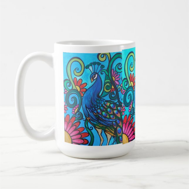 Mister Peacock Coffee Mug (Left)