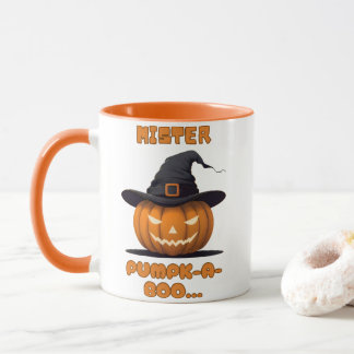 Mister Pumpk-A-Boo Halloween Pumpkin Mug