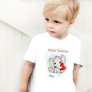 Mister Valentine Personalized Little boy Toddler T-shirt
