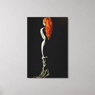 Mistery Lady Canvas Print - Painting