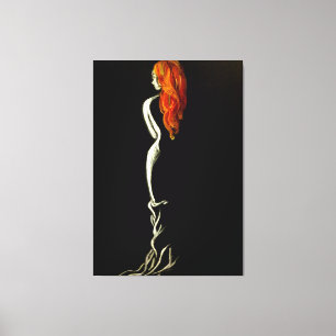 Mistery Lady Canvas Print - Painting