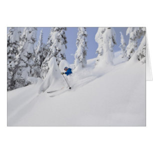 Mistie Fortin skis powder