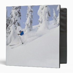Mistie Fortin skis powder Binder