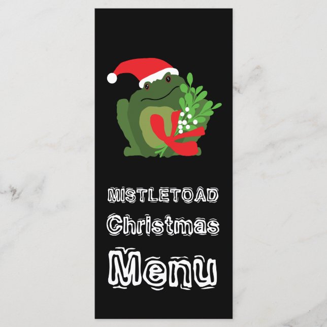 Mistle'toad Christmas Menu (Front)