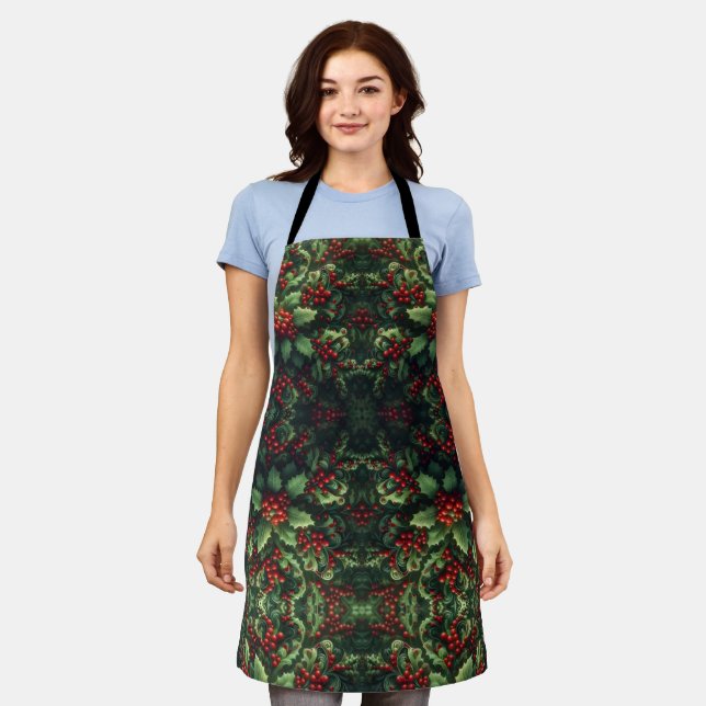 Mistletoe Apron (Worn)