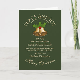 Mistletoe Bells Christmas Card