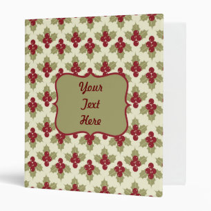 Mistletoe Customizable Christmas Binder - Add Text