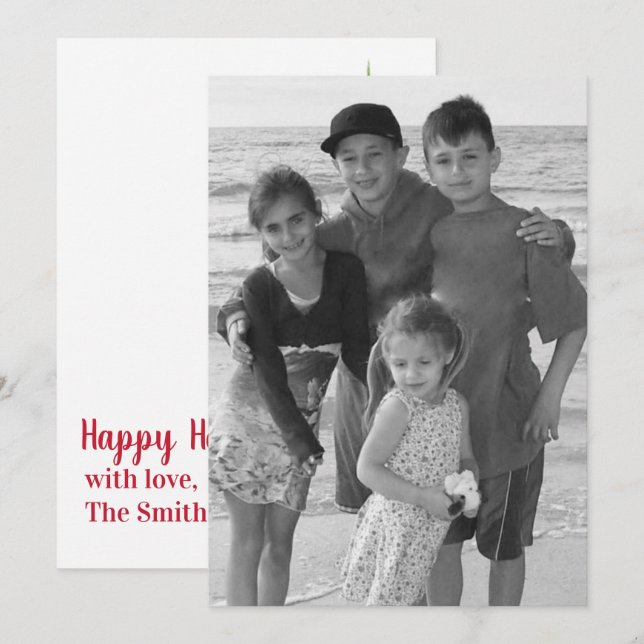 Mistletoe Double sided photo card (Front/Back)