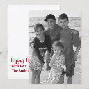 Mistletoe Double sided photo card