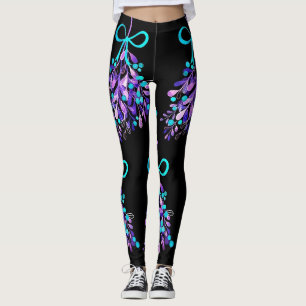 *MISTLETOE GALORE** CHRISTMAS LEGGINGS
