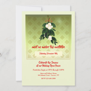 Mistletoe Holiday Invitation