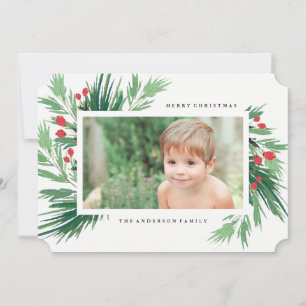 Mistletoe Holiday Photo Card