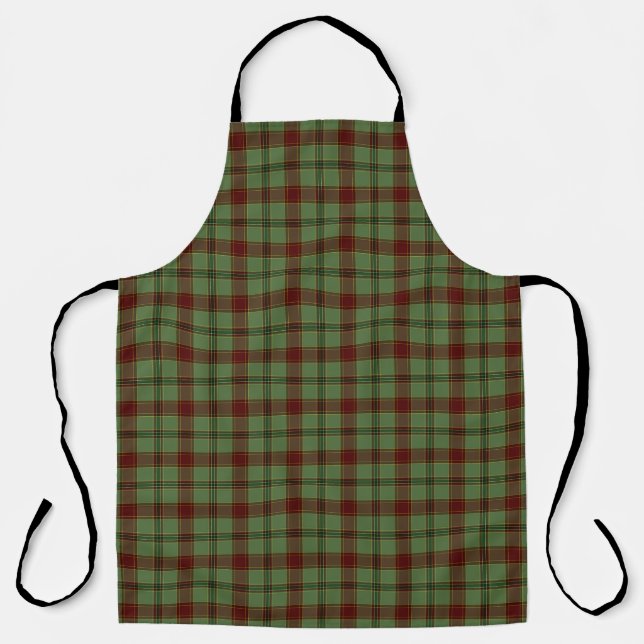 Mistletoe & Holly Plaid Apron (Front)