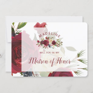 Mistletoe Manor Matron of Honour Proposal Card