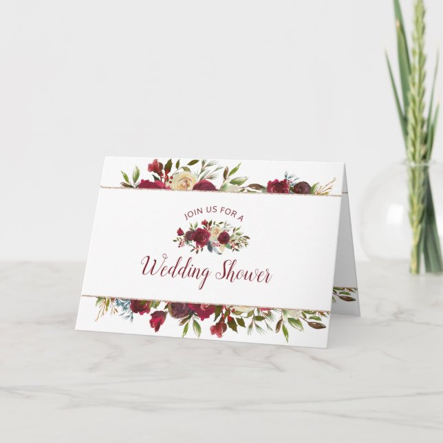 Mistletoe Manor Winter Couple's Wedding Shower Invitation (Front)