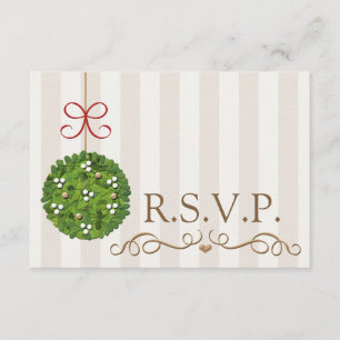 MISTLETOE MARIAGE RESPONSABLE CARTE RSVP