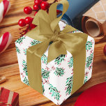 Mistletoe Pattern Hand-Drawn Christmas Watercolor Wrapping Paper Sheet<br><div class="desc">Introducing our enchanting Mistletoe Christmas Wrapping Paper, a labour of love crafted exclusively for the holiday season. Each sheet is adorned with meticulously hand-drawn mistletoe designs that capture the essence of festive joy. The delicate strokes and vibrant hues, meticulously painted with watercolors, bring a touch of artistic elegance to your...</div>
