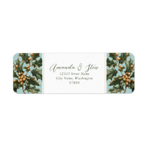 Mistletoe Return Address Labels