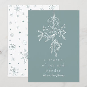 Mistletoe Season of Joy Holiday Card