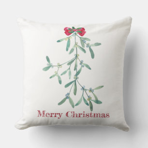Mistletoe Throw Pillow