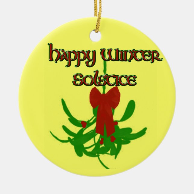 Mistletoe Tree Ornament (Front)