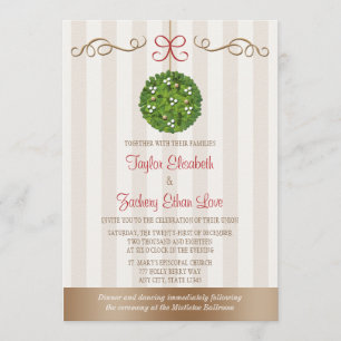 Mistletoe Wedding Invitations