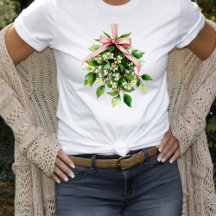 Mistletoe with Pink Ribbon