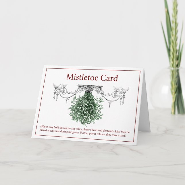 Mistletoe Yuletide Card (Front)