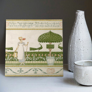 Mistress Mary's Enchanting Garden by Walter Crane Tile