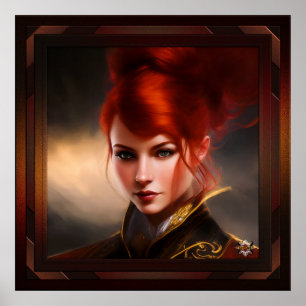 Mistress Of The Wind AI Concept Art by Xzendor7 Poster
