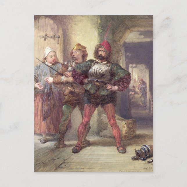 Mistress Quickly, Nym and Bardolph Postcard (Front)