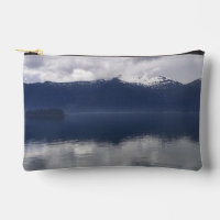 Misty Alaskan Sea in Shades of Blue