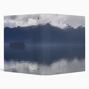 Misty Alaskan Sea in Shades of Blue Binder