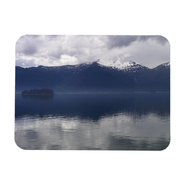 Misty Alaskan Sea in Shades of Blue Magnet (Horizontal)