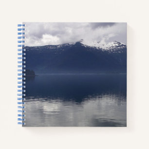 Misty Alaskan Sea in Shades of Blue Notebook