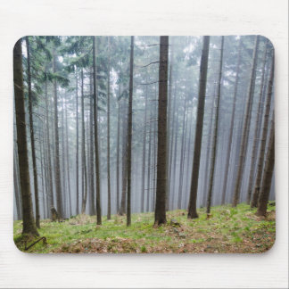 Misty Autumn Forest Relaxation Mouse Pad
