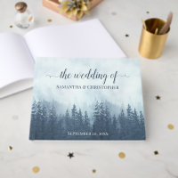 Misty Blue Mountains & Pines Rustic Wedding
