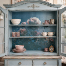 Misty Blush Peony Meadow Decoupage