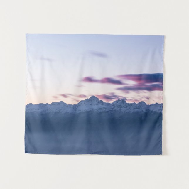 Misty clouds above mountain Triglav, Slovenia Tapestry (Front (Horizontal))