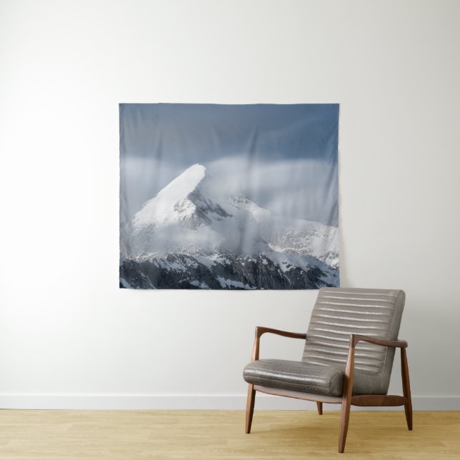 Misty clouds over mountain Grintovec, Slovenia Tapestry (In Situ (Horizontal))