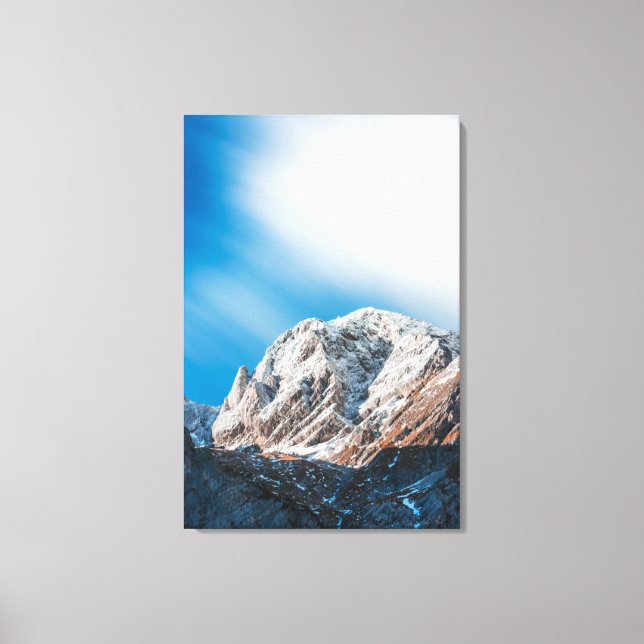 Misty clouds over the mountains canvas print (Front)