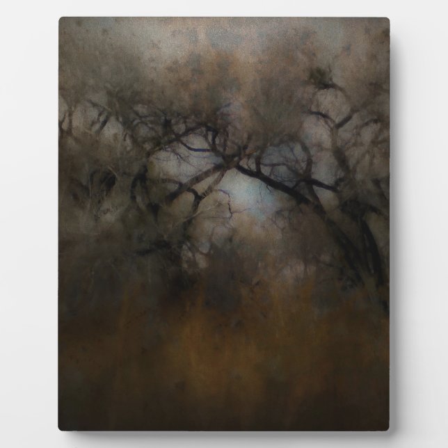 Misty Cottonwoods Plaque (Front)