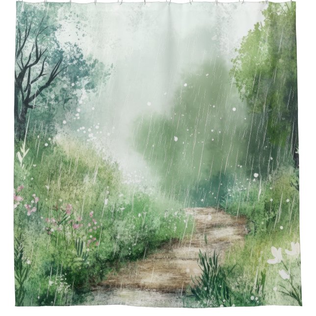 Misty Country Road Forest Path Landscape (2) (Front)