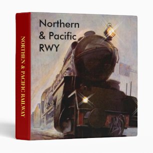 MISTY EVENING TRAIN RAILWAY NOTEBOOK BINDER