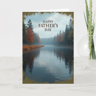 Misty Fathers Day Forest Card