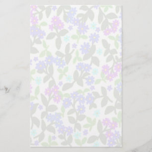 Misty Floral Garden Stationery