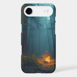 Misty Forest Campfire Phone Case — Iphone 17