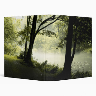 Misty Forest Notebook Binder Ephesians 5:8